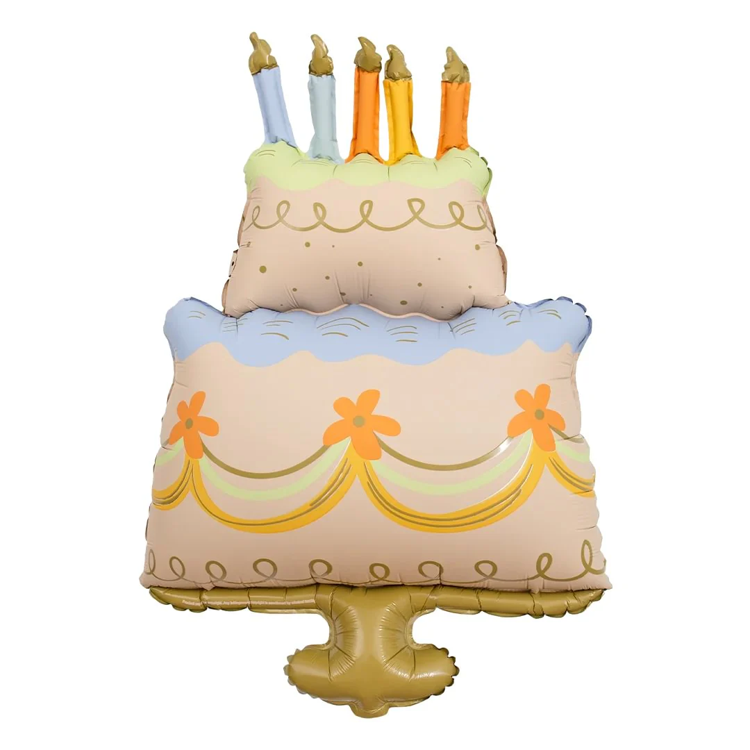 Party Deco Cake 29.5" Supershape Foil Balloon (1)