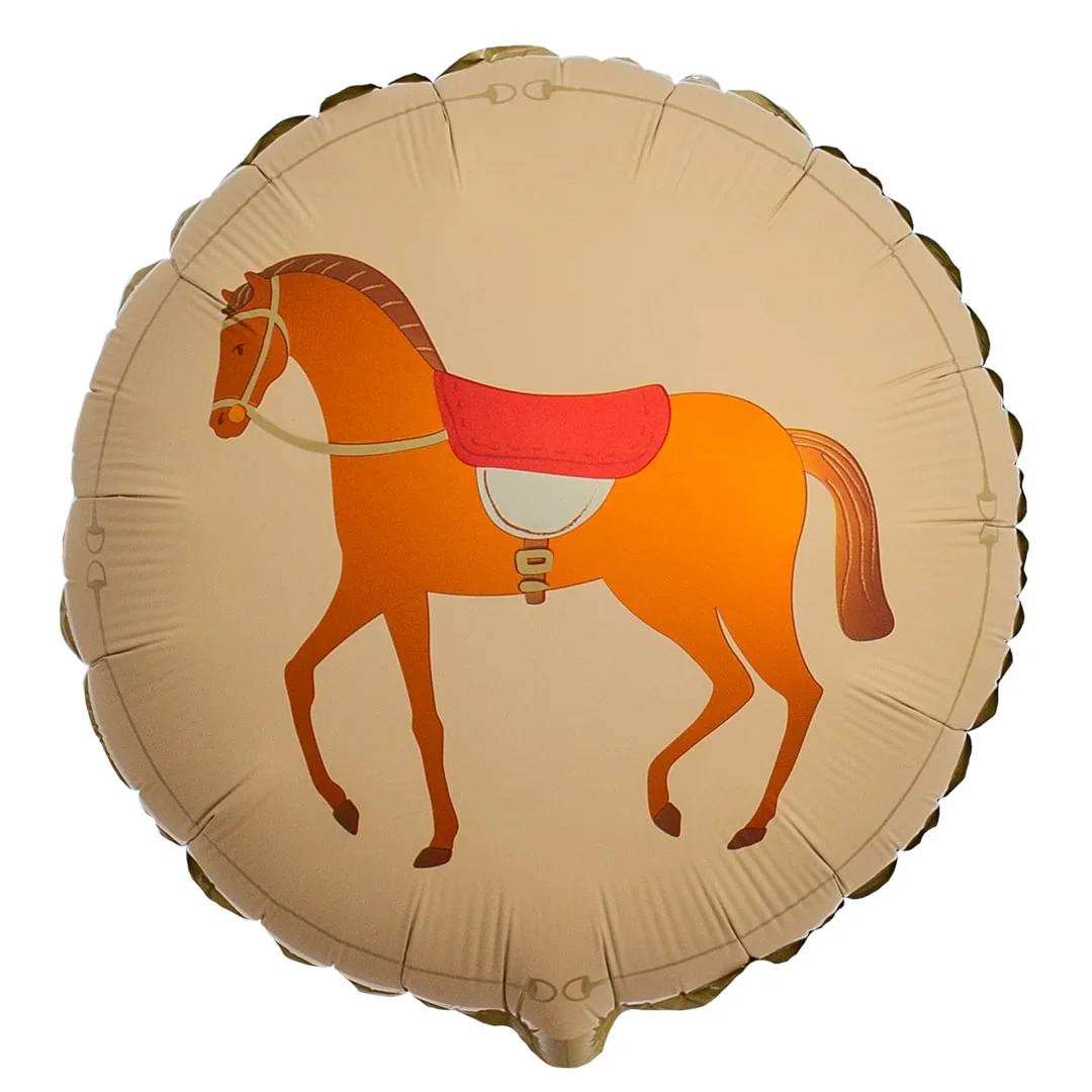 PartyDeco Horse 18" Circle Foil Balloon (1)