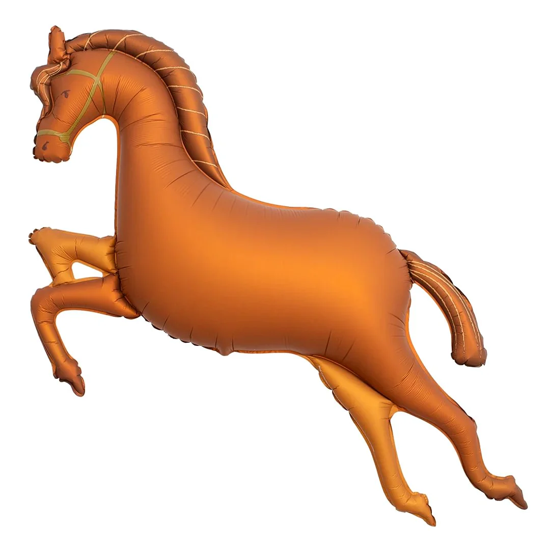 PartyDeco Jumping Horse 47" x 31.5" Supershape Foil Balloon (1)