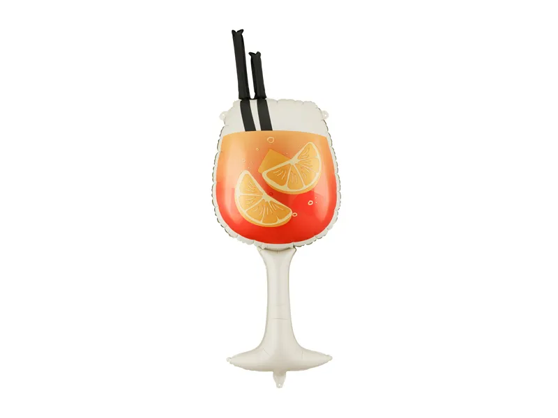 PartyDeco Orange Cocktail Drink 13" x 39" Supershape (1)