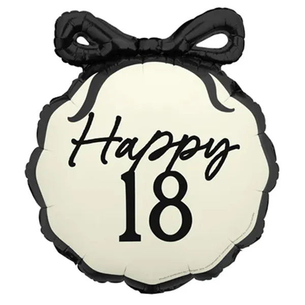 PartyDeco Bow Happy ''18'', 47.5x45 cm