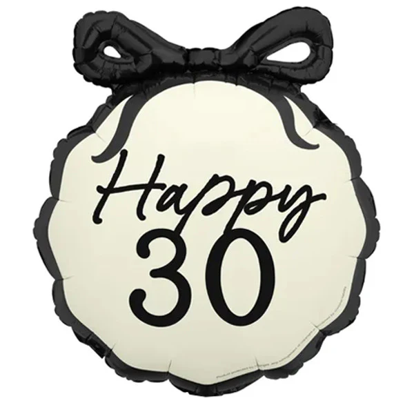 PartyDeco Bow Happy ''30'', 47.5x45 cm