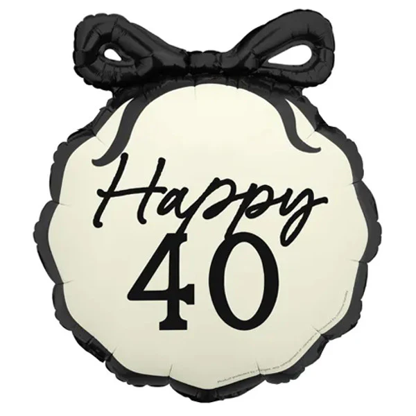 PartyDeco Bow Happy ''40'', 47.5x45 cm