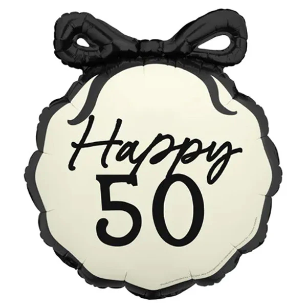 PartyDeco Bow Happy ''50'', 47.5x45 cm