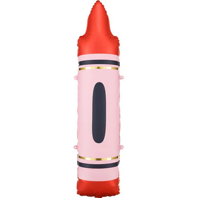 PartyDeco Red Crayon 23x104cm