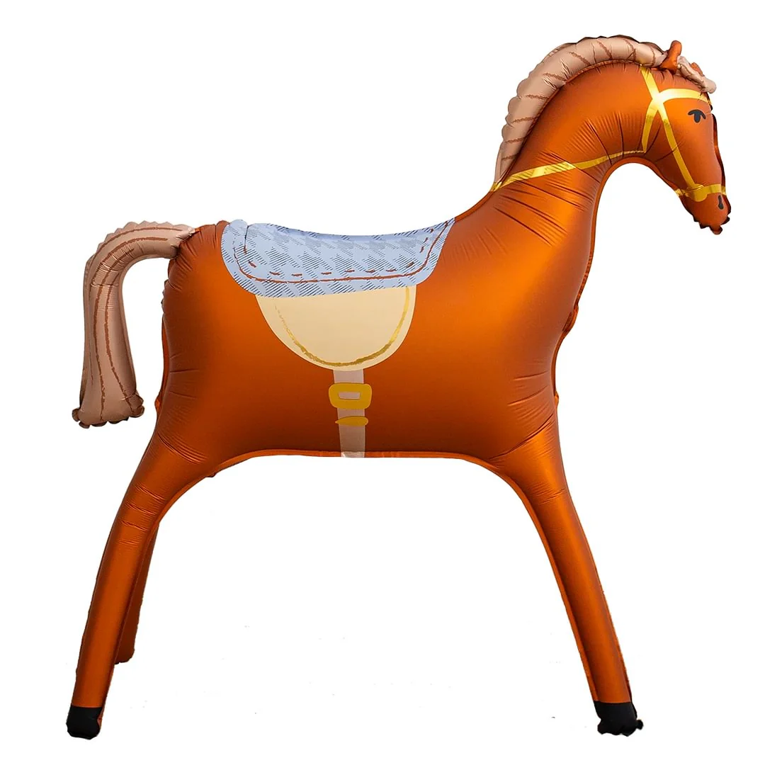 PartyDeco Standing Horse 35" Air-filled Supershape Foil Balloon (1)
