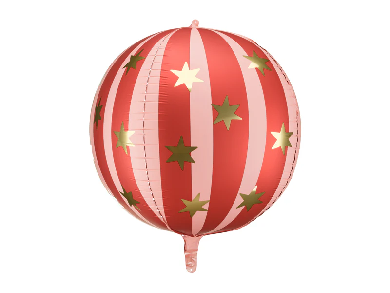 PartyDeco Starry ball, 75 cm, red