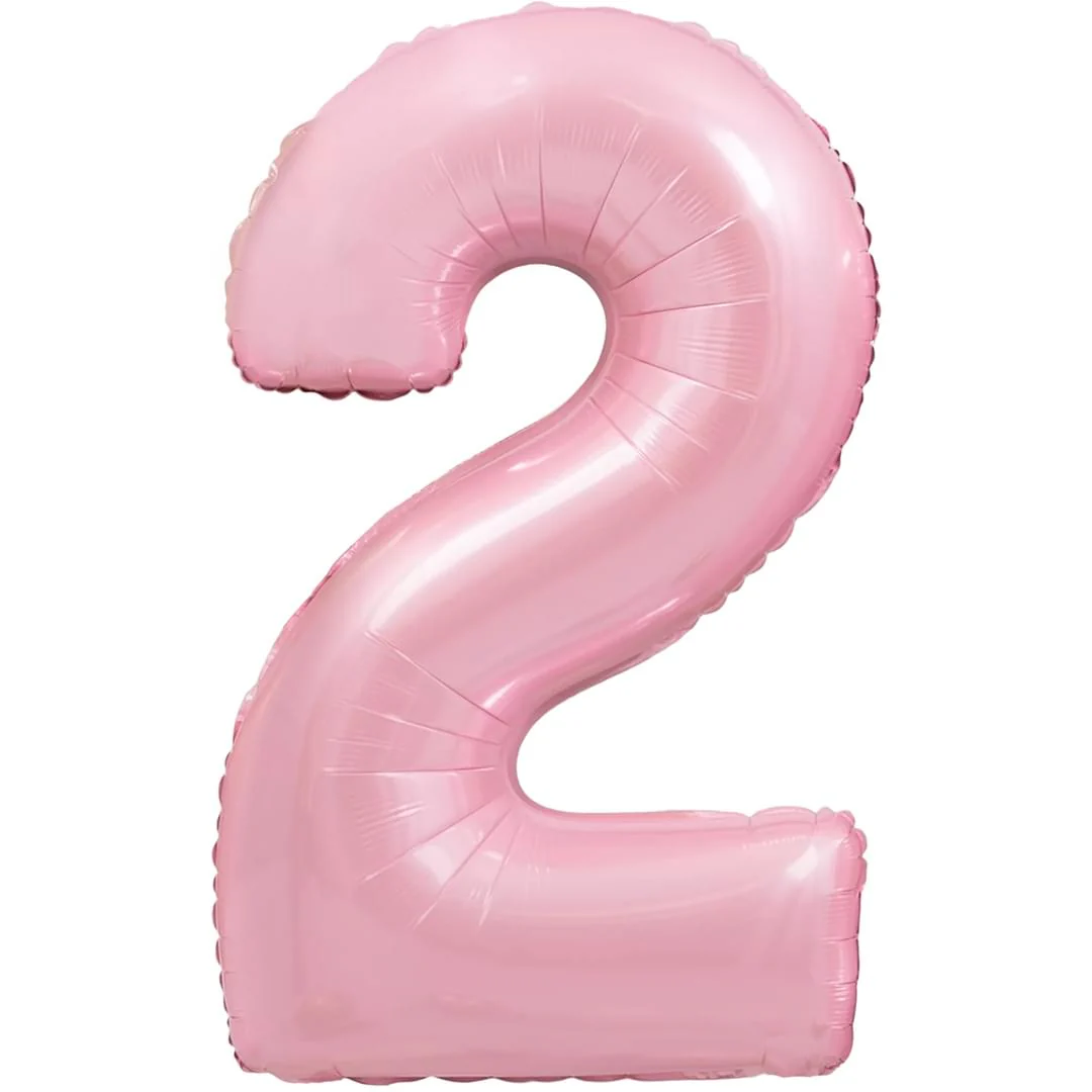 Pastel Pink 26" 2 Number Balloon
