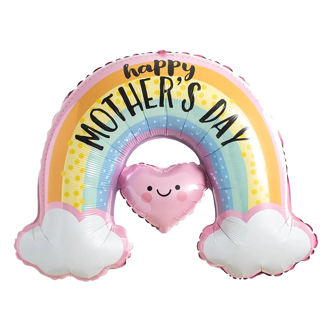 Betallic Pastel Rainbow Mother's Day 29" Supershape Foil Balloon (1)
