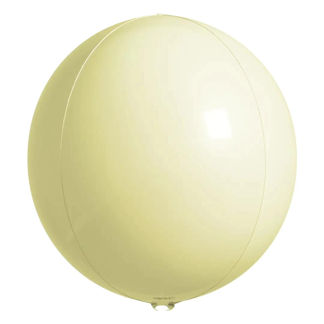Anagram Pastel Yellow 15" Orbz Foil Balloon (1)