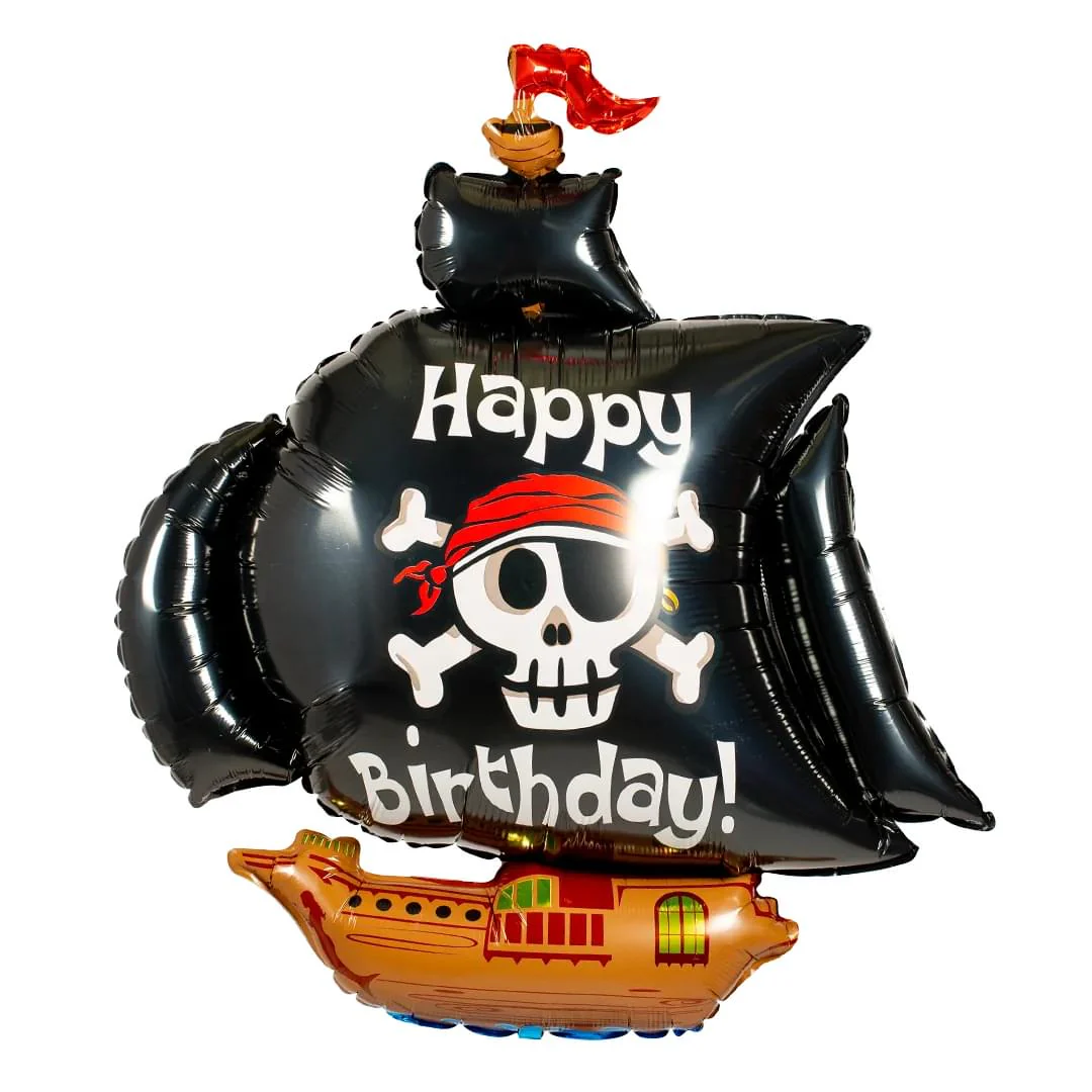 Pirate Ship Happy Birthday Supershape