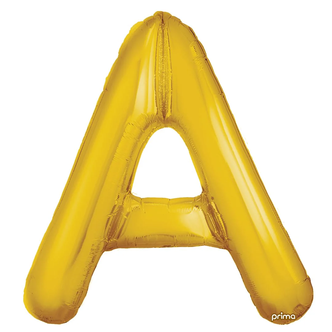 Prima 16" Gold Letter A Pack of 2