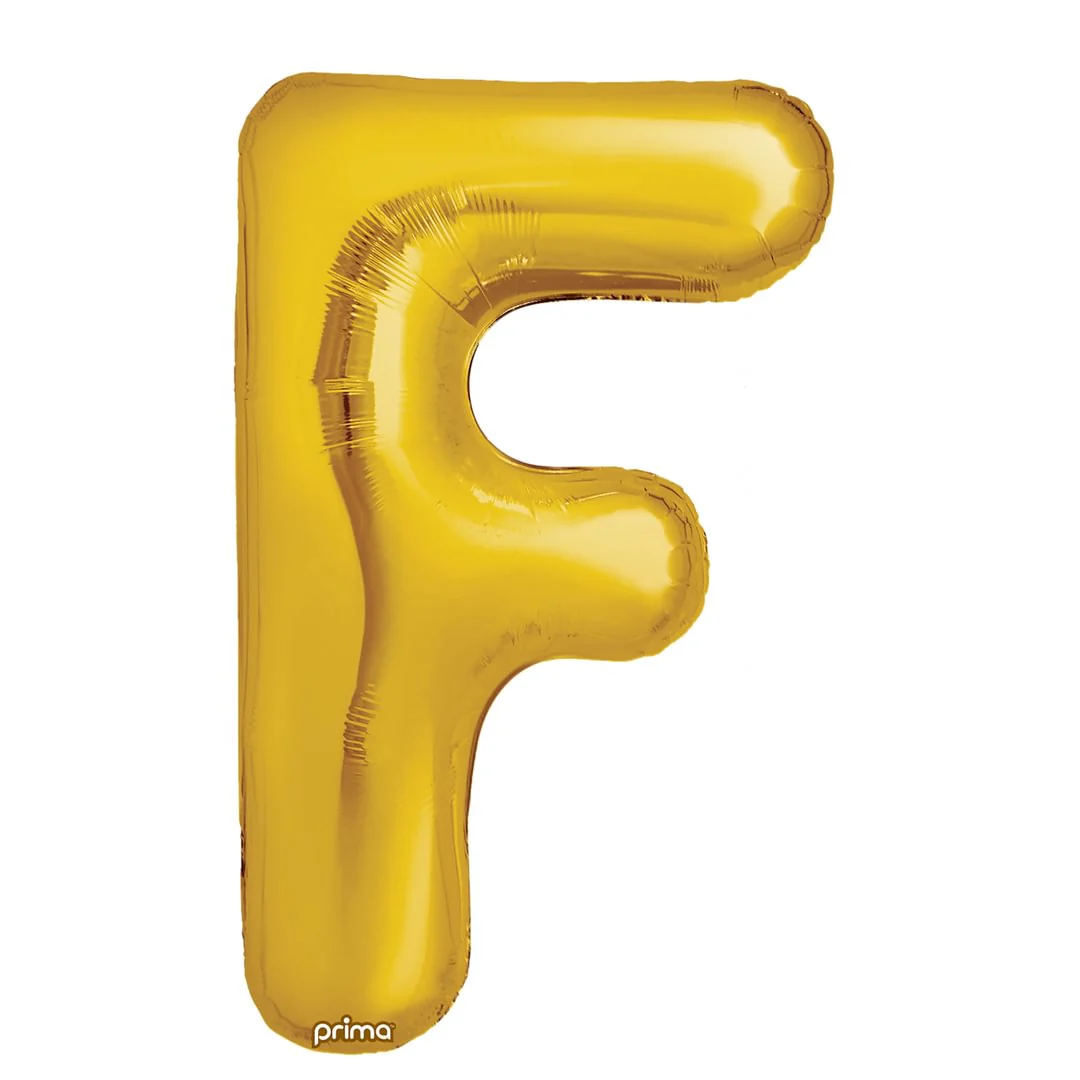 Prima 16" Gold Letter F Pack of 2