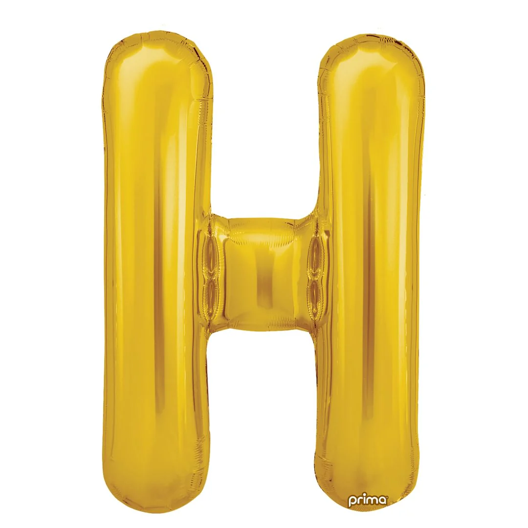 Prima 16" Gold Letter H Pack of 2