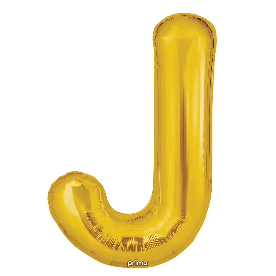 Prima 16" Gold Letter J Pack of 2