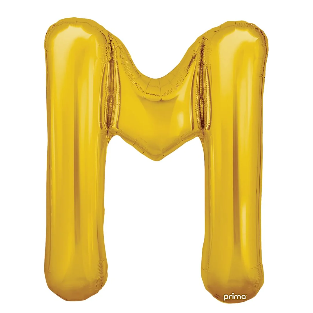 Prima 16" Gold Letter M Pack of 2