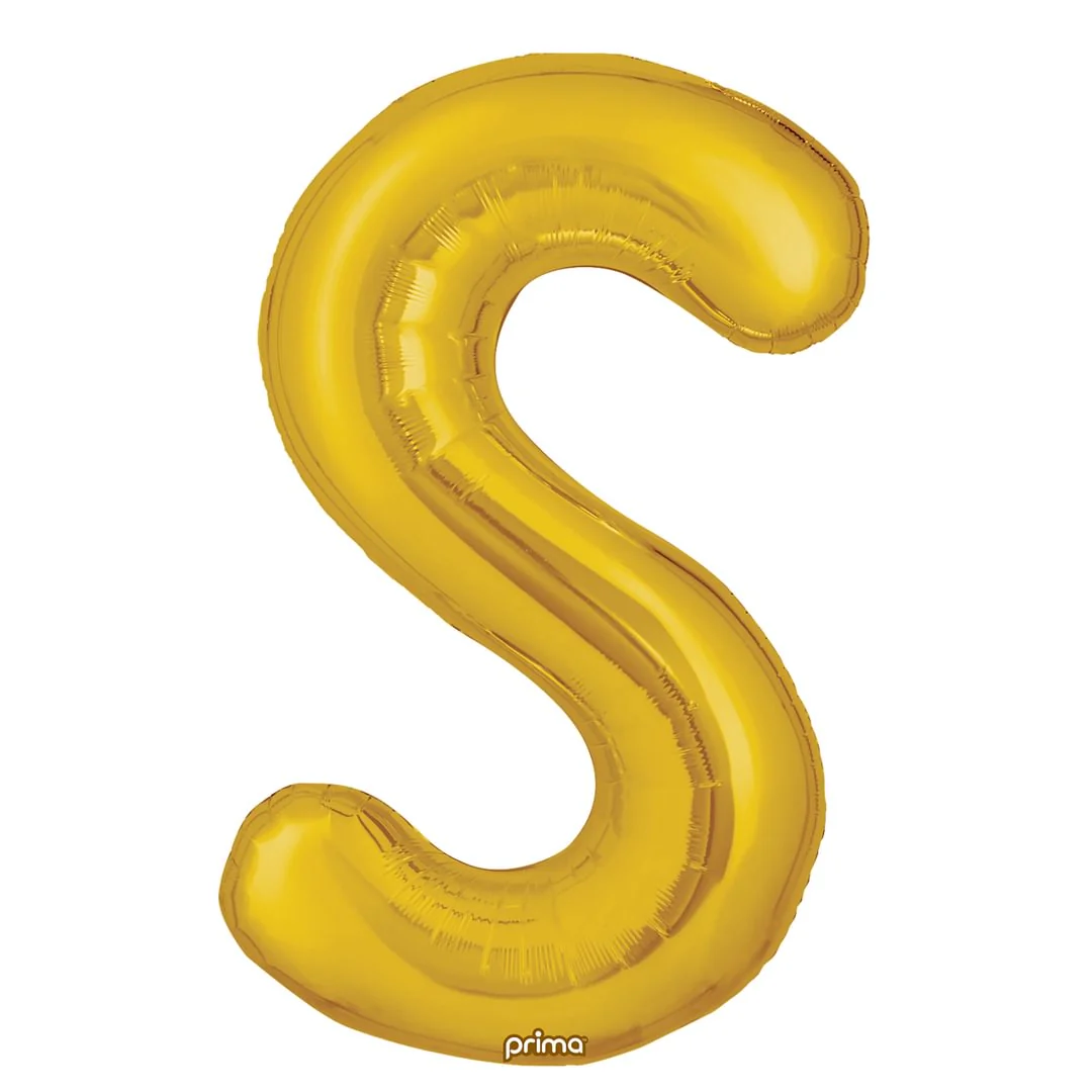 Prima 16" Gold Letter S Pack of 2