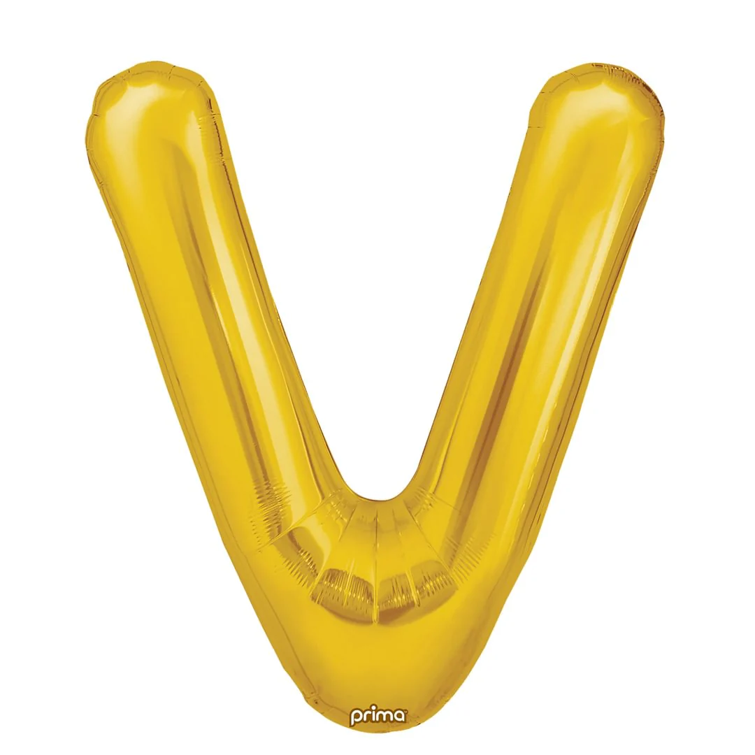 Prima 16" Gold Letter V Pack of 2