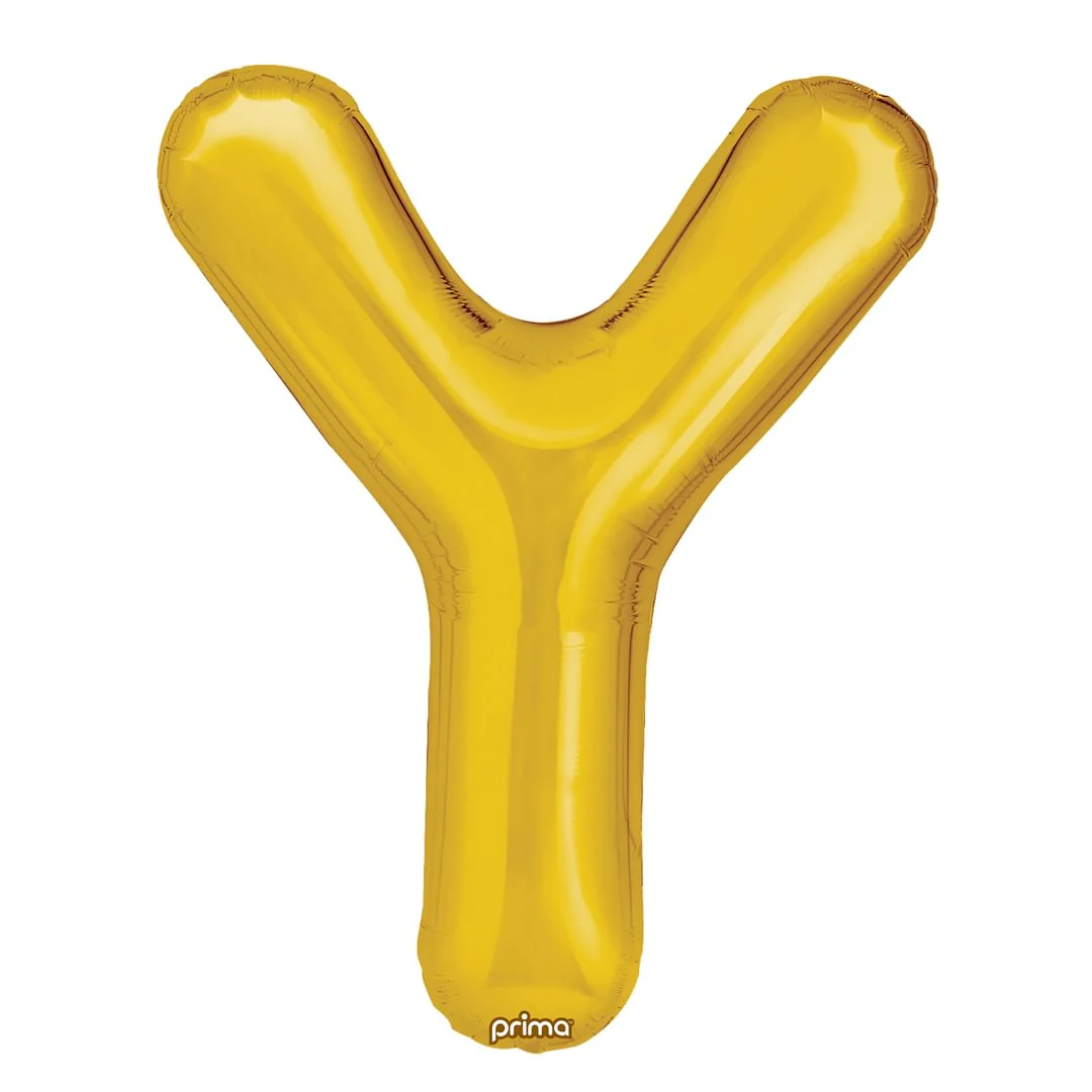 Prima 16" Gold Letter Y Pack of 2