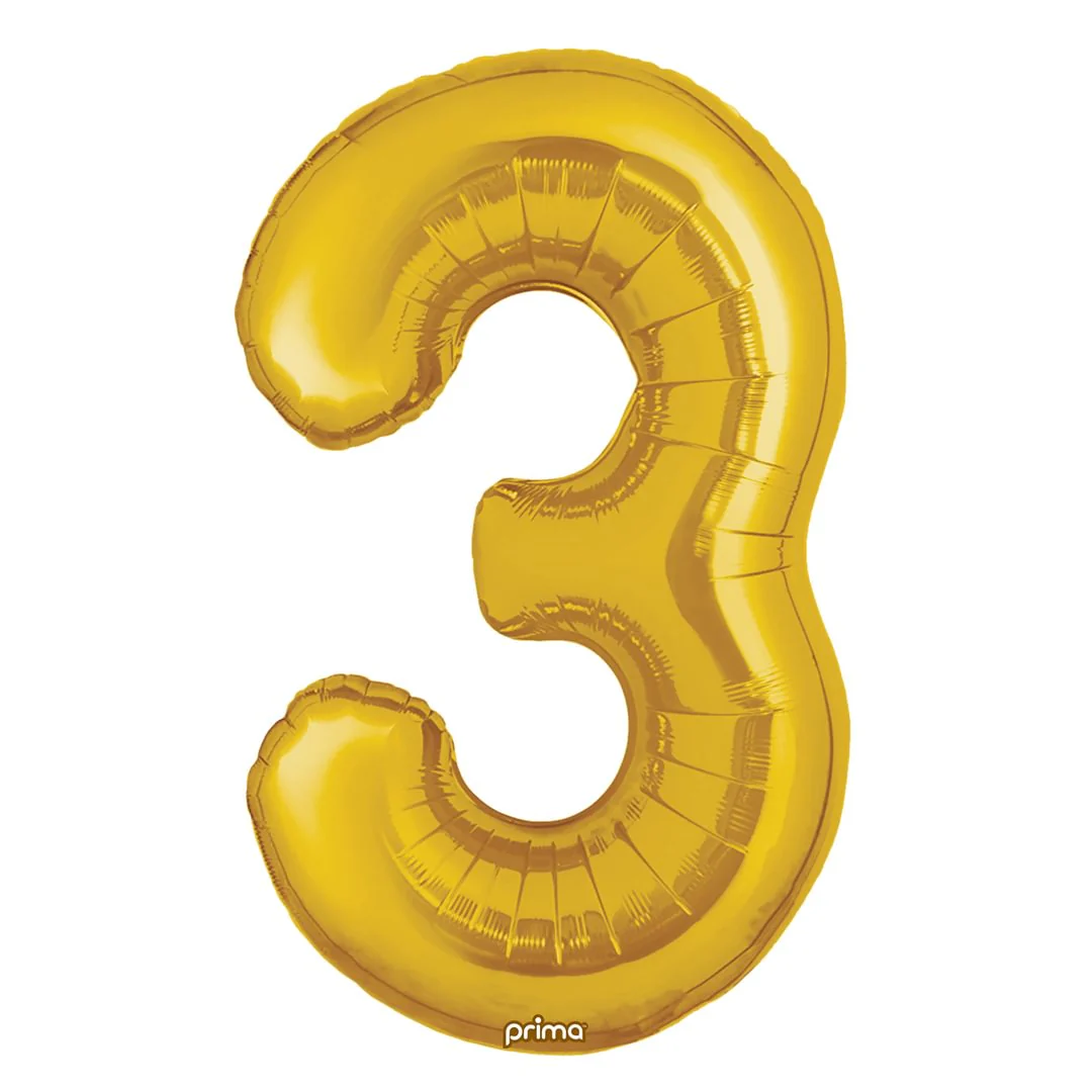 Prima 16" Gold Number 3 Pack of 2
