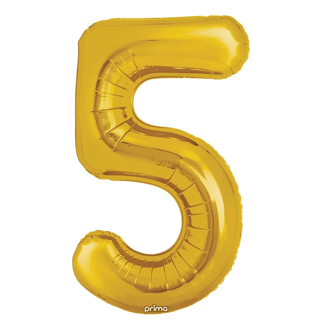 Prima 16" Gold Number 5 Pack of 2