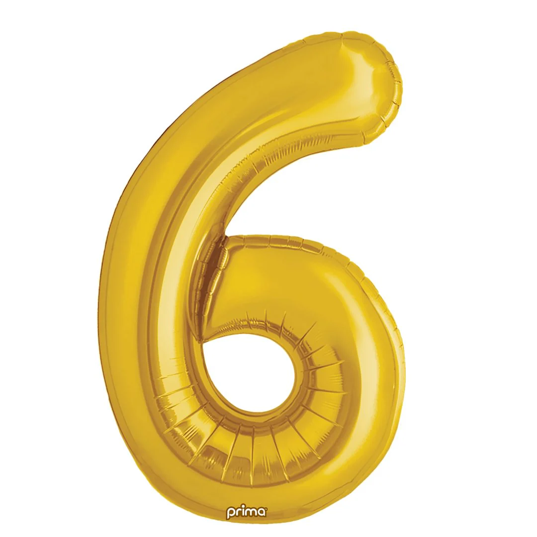 Prima 16" Gold Number 6 Pack of 2