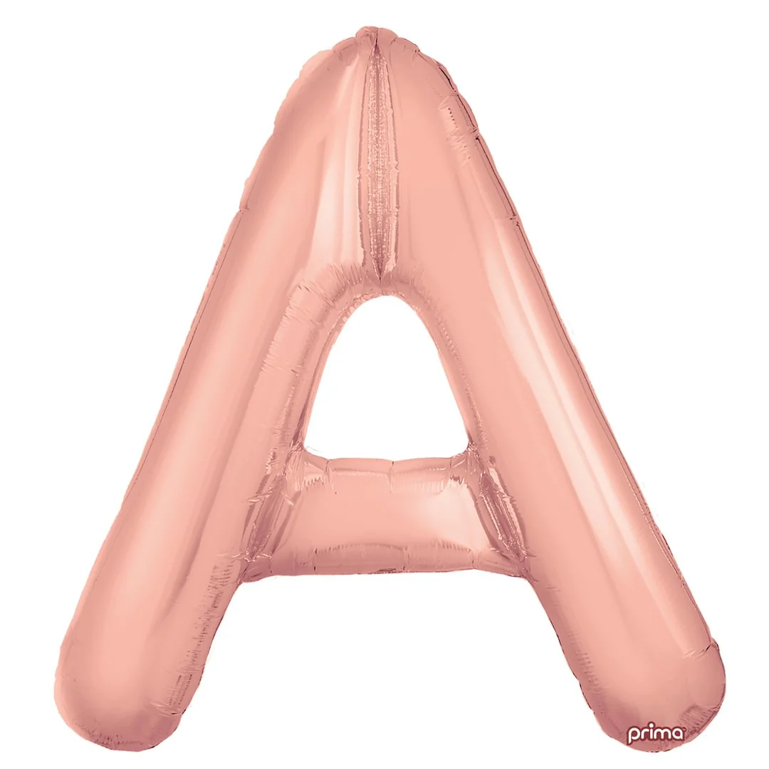 Prima 16" Rose Gold Letter A Pack of 2