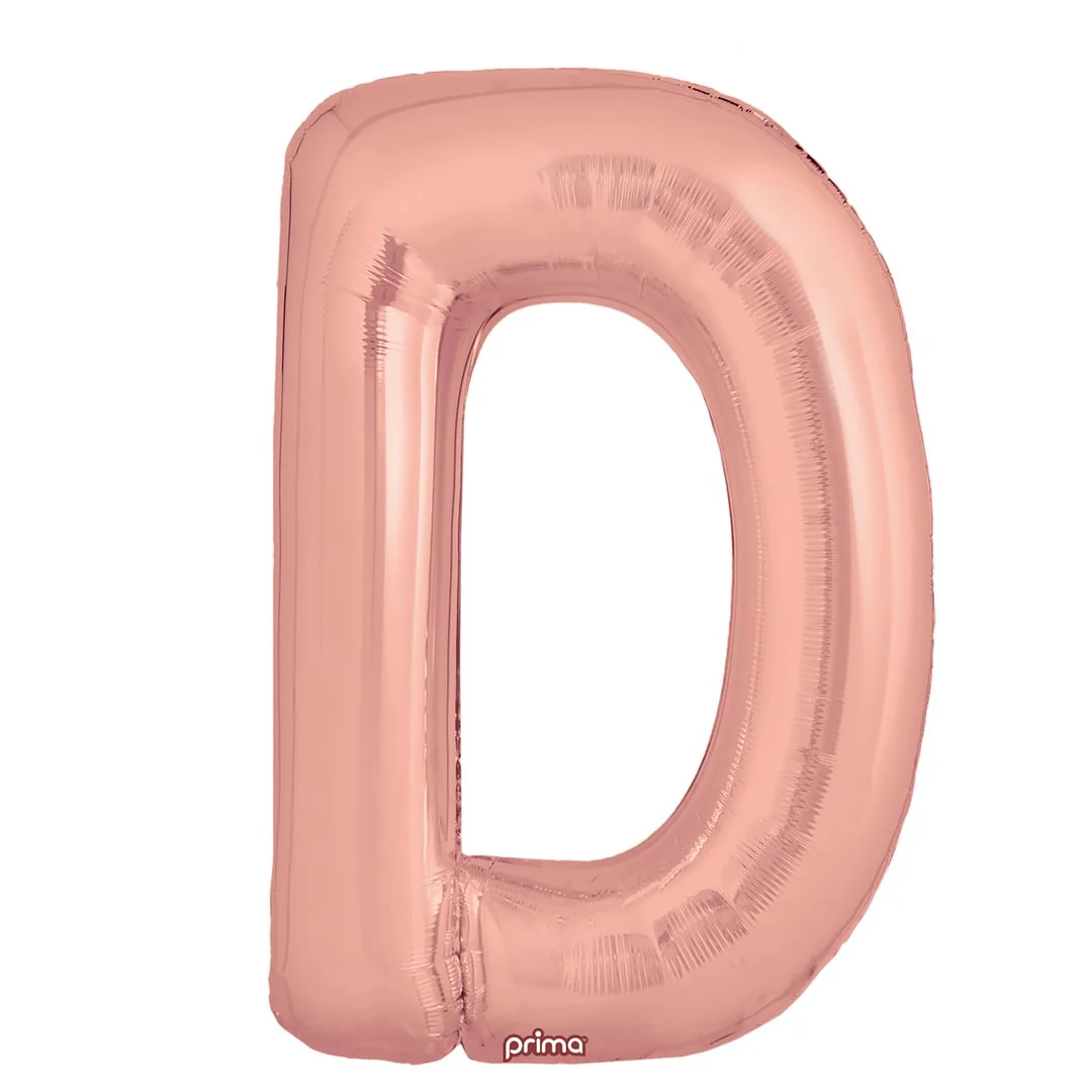 Prima 16" Rose Gold Letter D Pack of 2