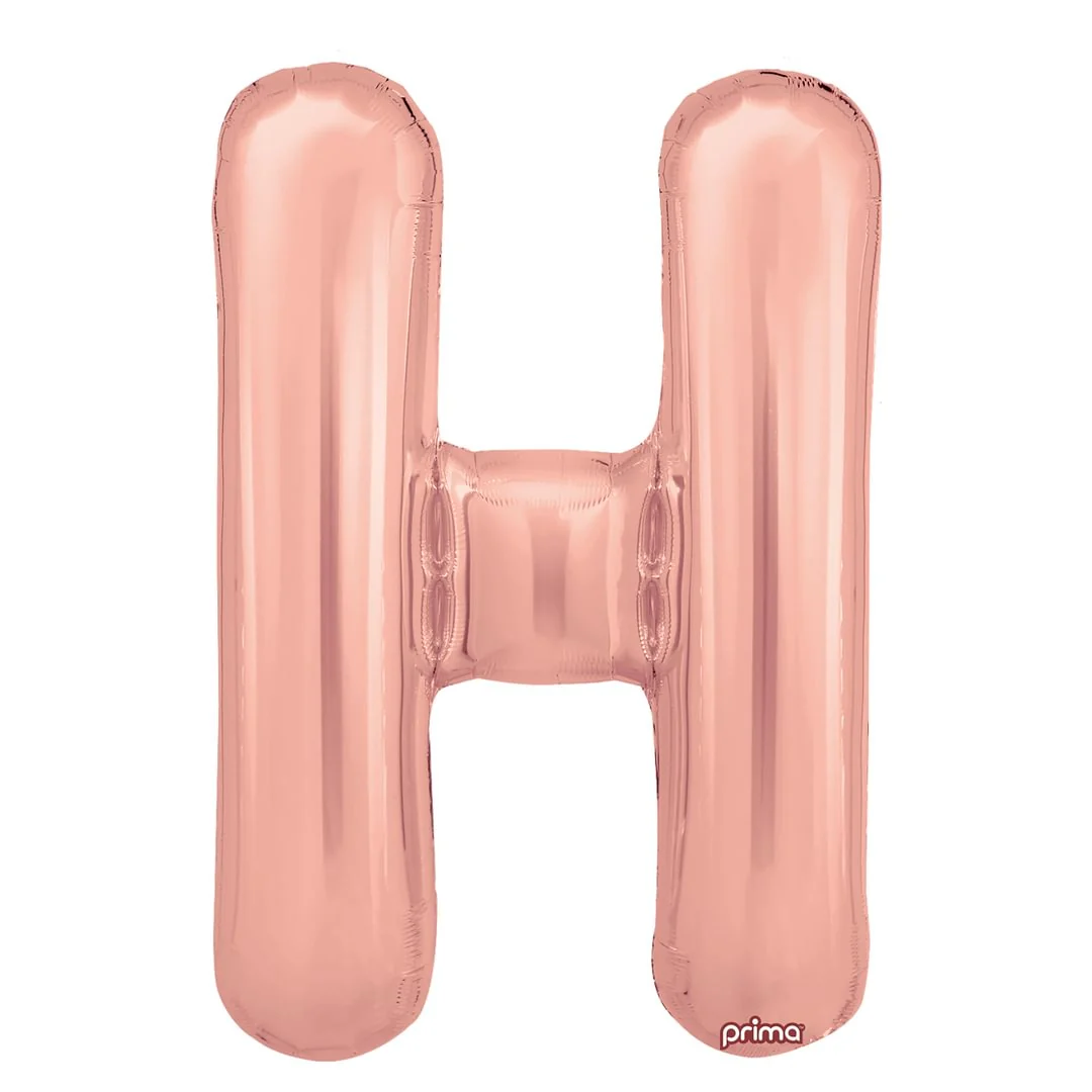 Prima 16" Rose Gold Letter H Pack of 2
