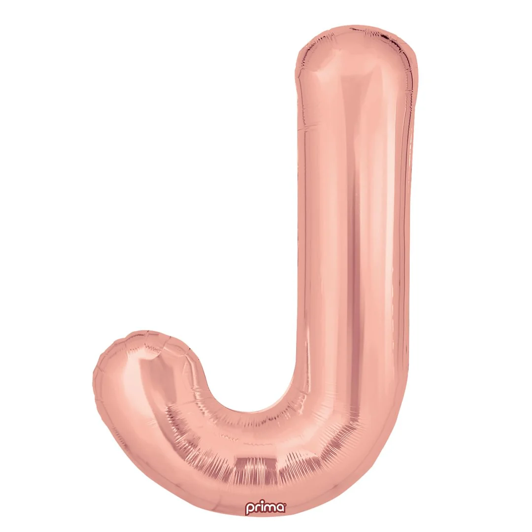 Prima 16" Rose Gold Letter J Pack of 2
