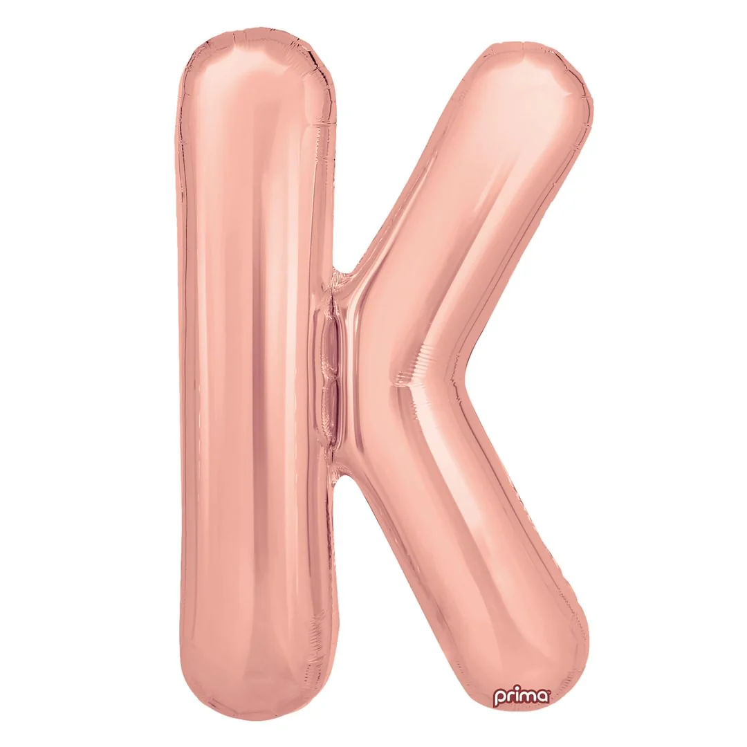 Prima 16" Rose Gold Letter K Pack of 2