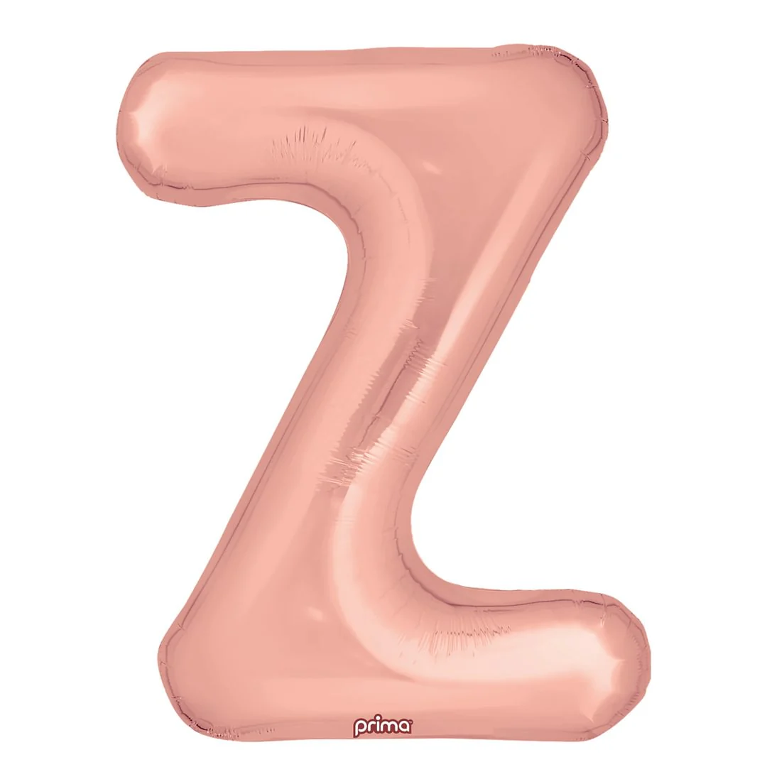 Prima 16" Rose Gold Letter Z Pack of 2