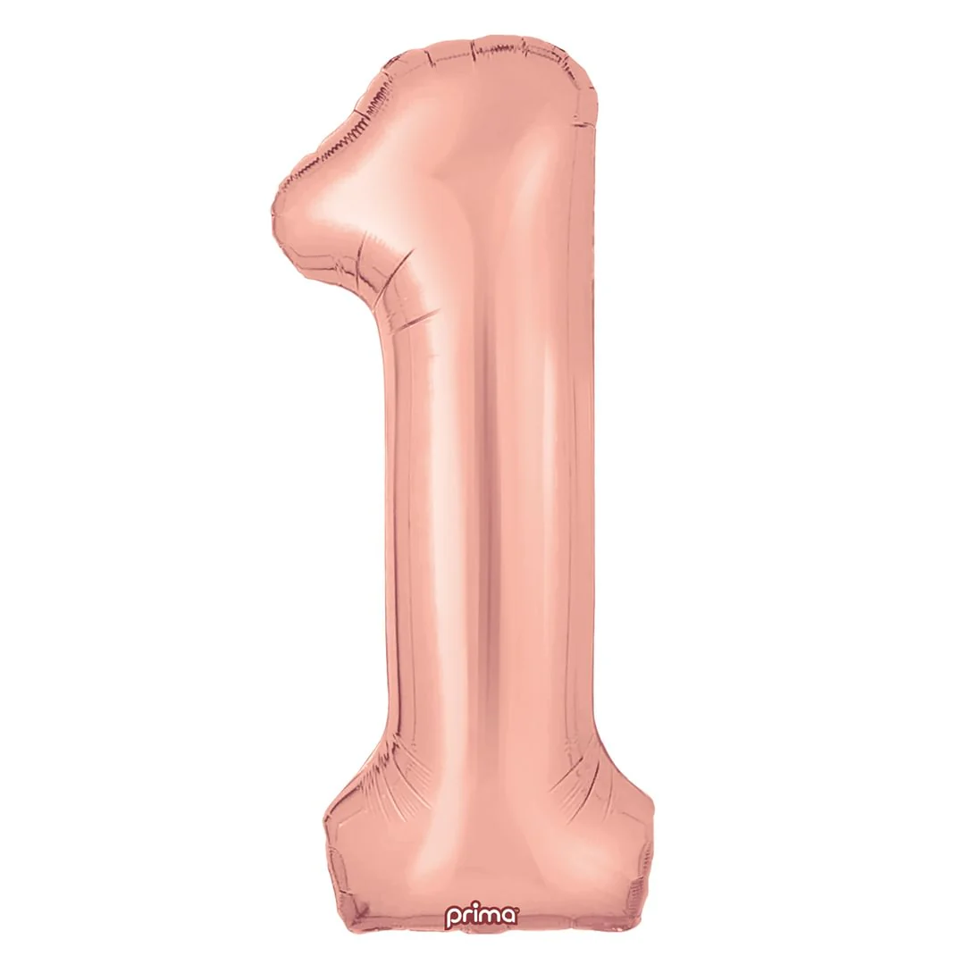 Prima 16" Rose Gold Number 1 Pack of 2
