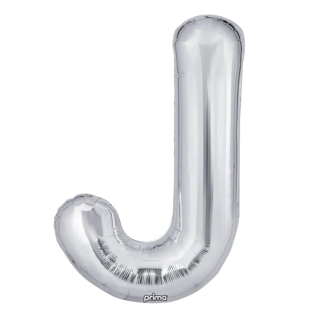 Prima 16" Silver Letter J Pack of 2
