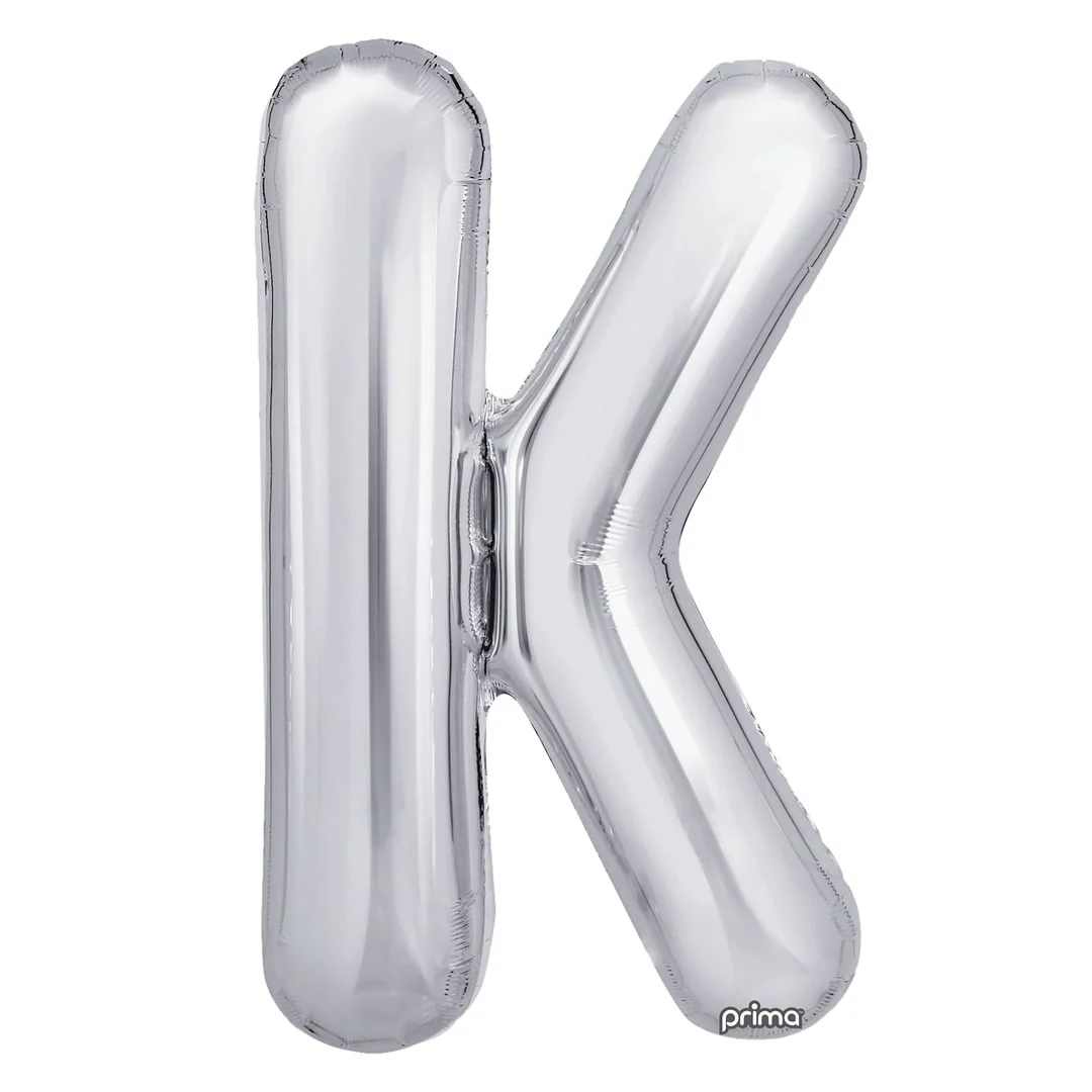 Prima 16" Silver Letter K Pack of 2
