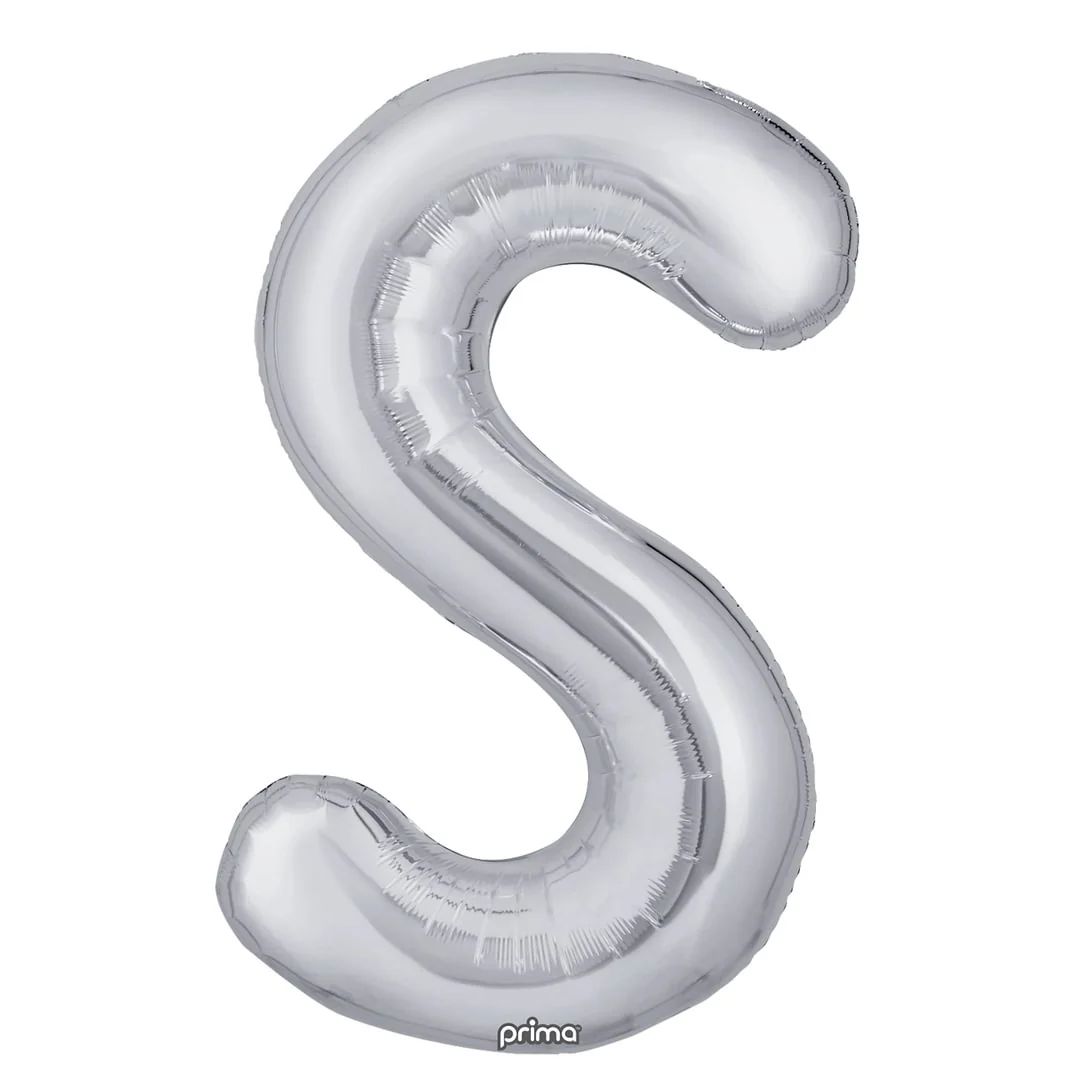 Prima 16" Silver Letter S Pack of 2