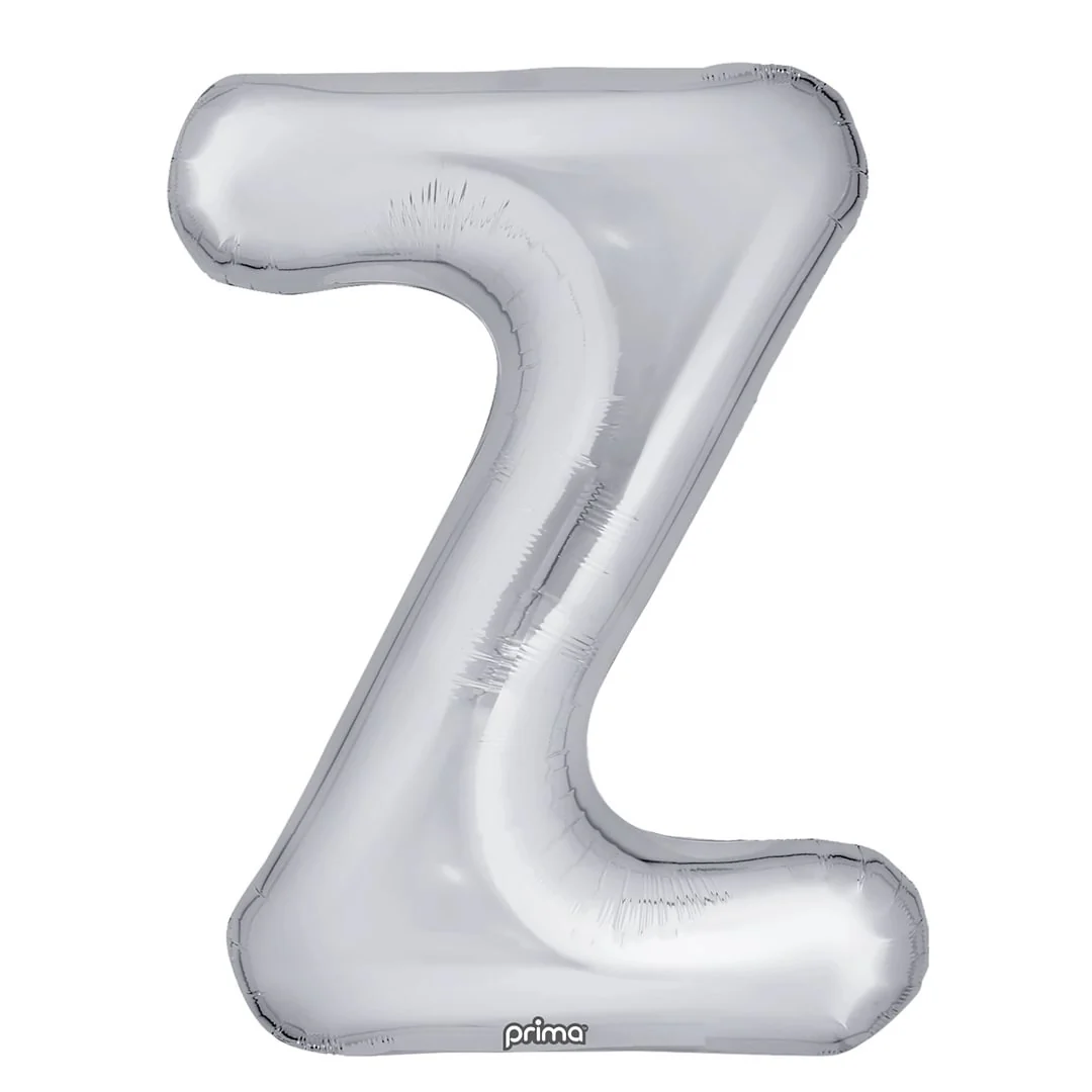 Prima 16" Silver Letter Z Pack of 2