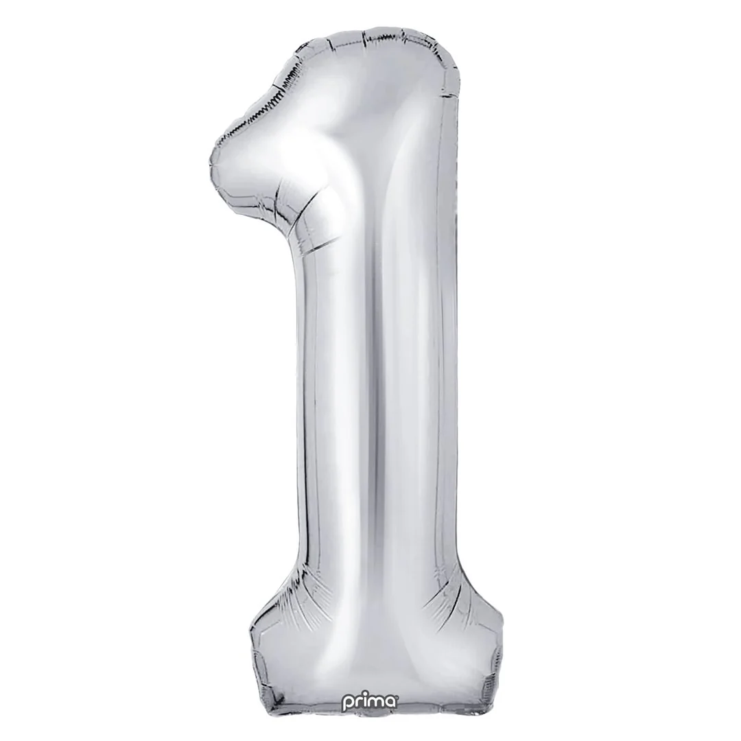 Prima 16" Silver Number 1 Pack of 2