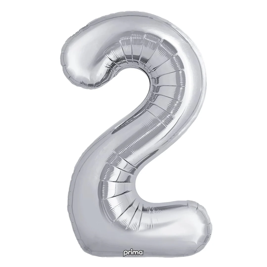Prima 16" Silver Number 2 Pack of 2