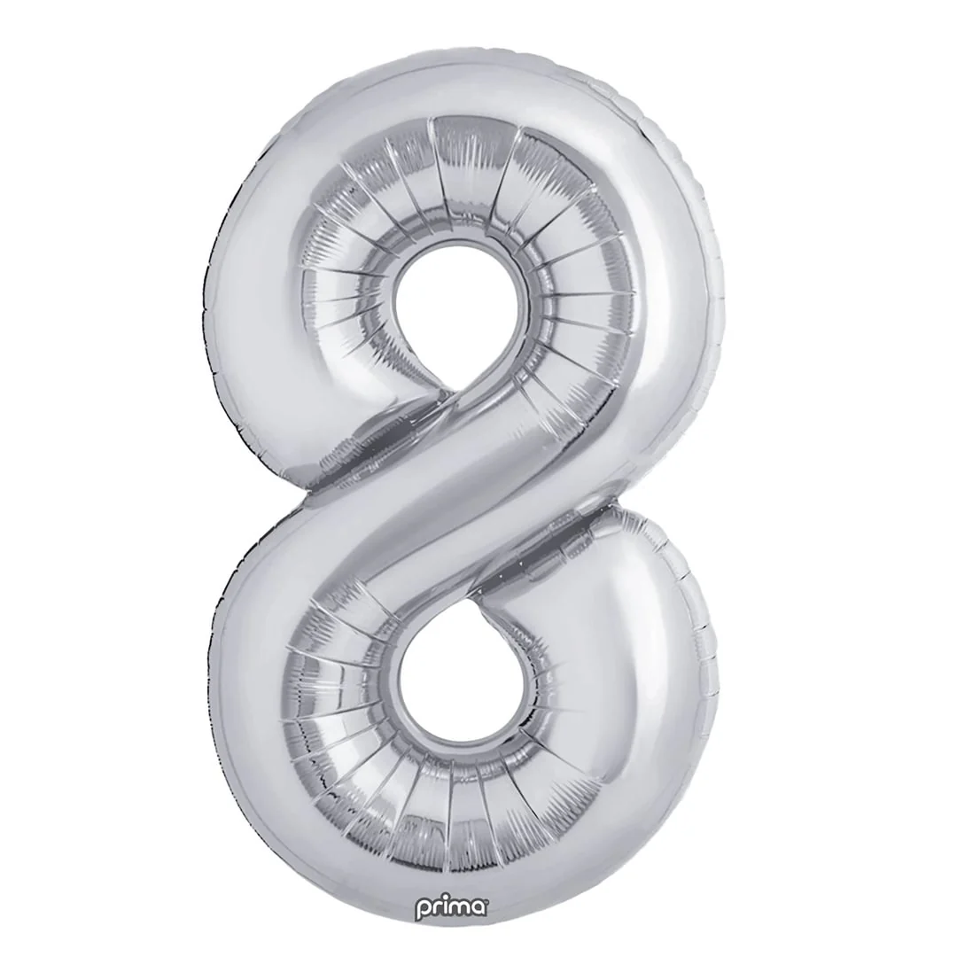 Prima 16" Silver Number 8 Pack of 2