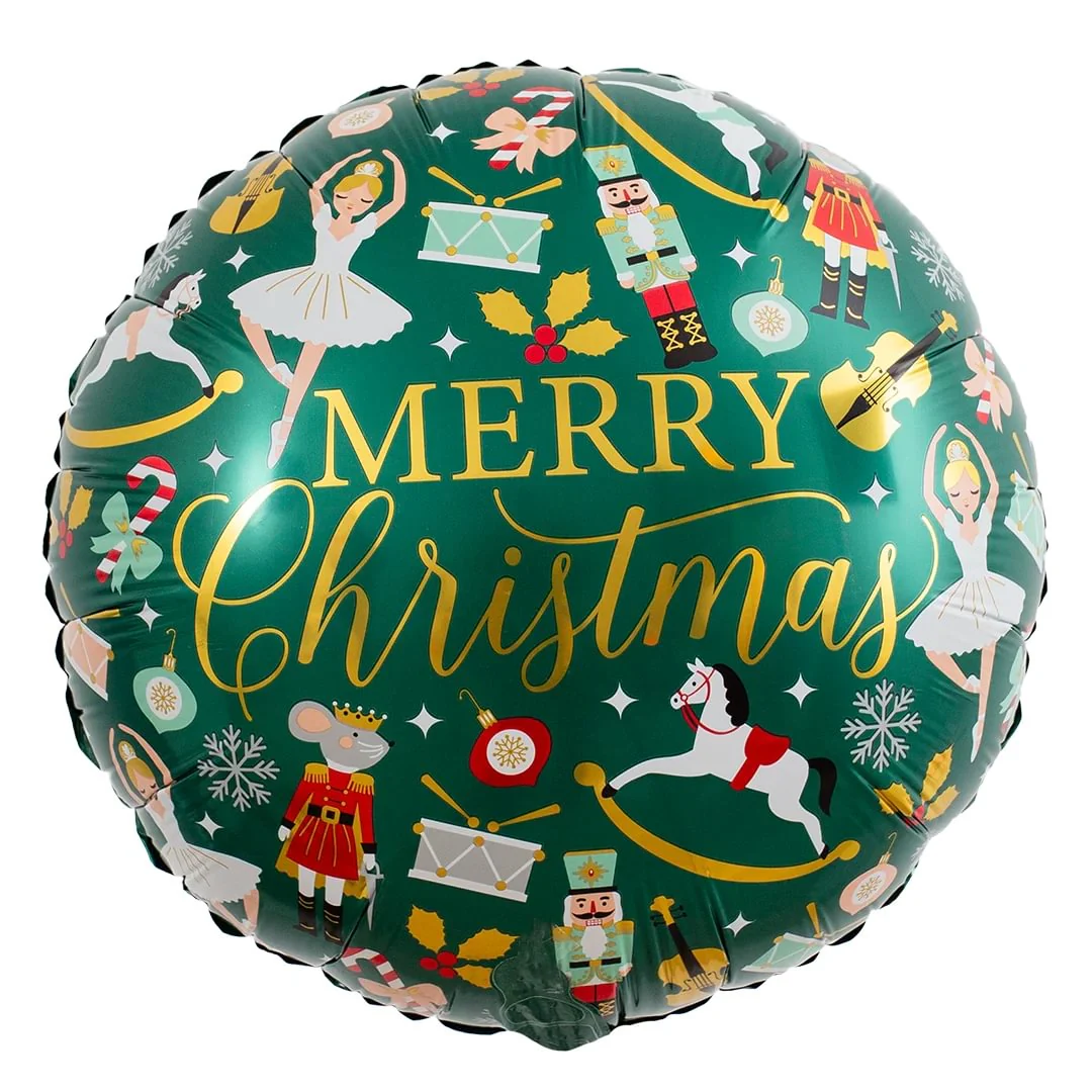 Prima Merry Christmas Nutcracker Ballet 18" Circle Foil Balloon (1)