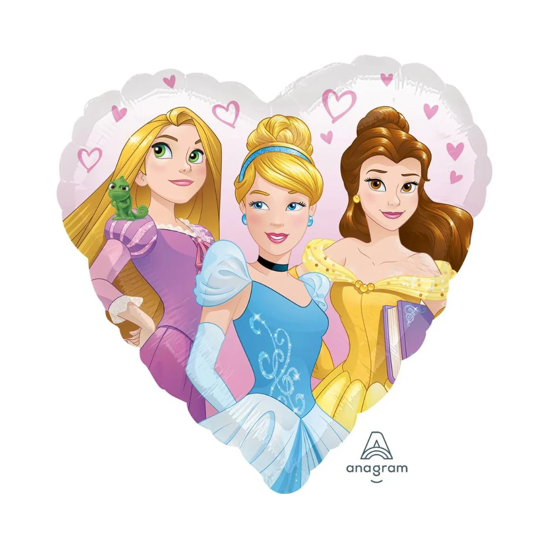 Anagram Princess Dream Big 18" Heart Foil Balloon (1)