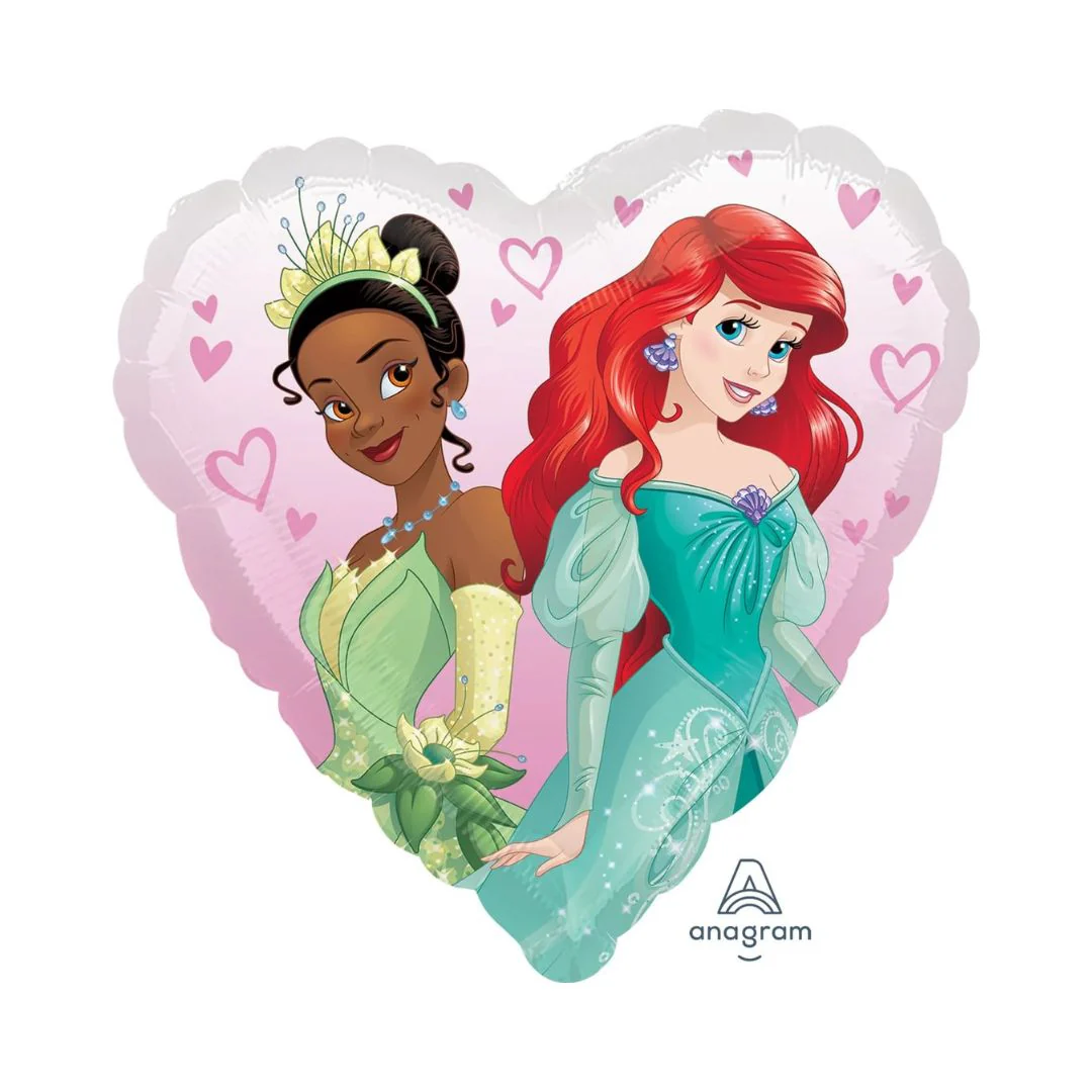 Anagram Princess Dream Big 18" Heart Foil Balloon (1) - Image 2