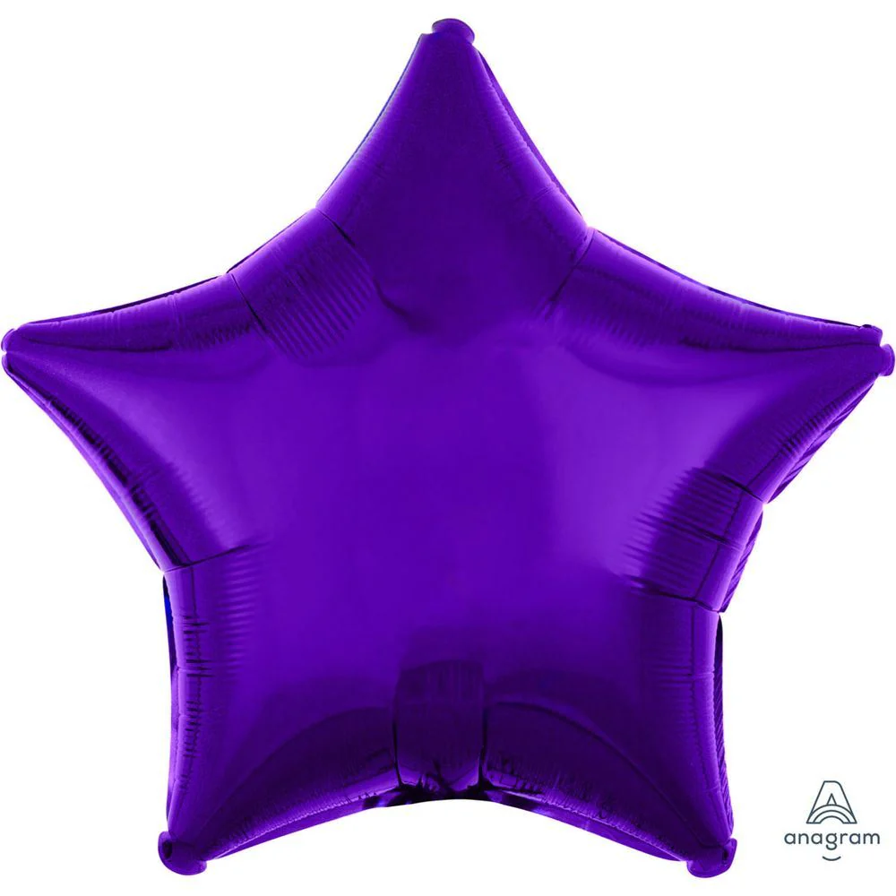 Anagram Purple 20" Star Foil Balloon (1) Unpackaged