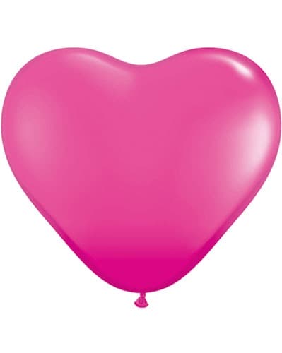 Qualatex 11" Wildberry Heart Latex Balloon (100)