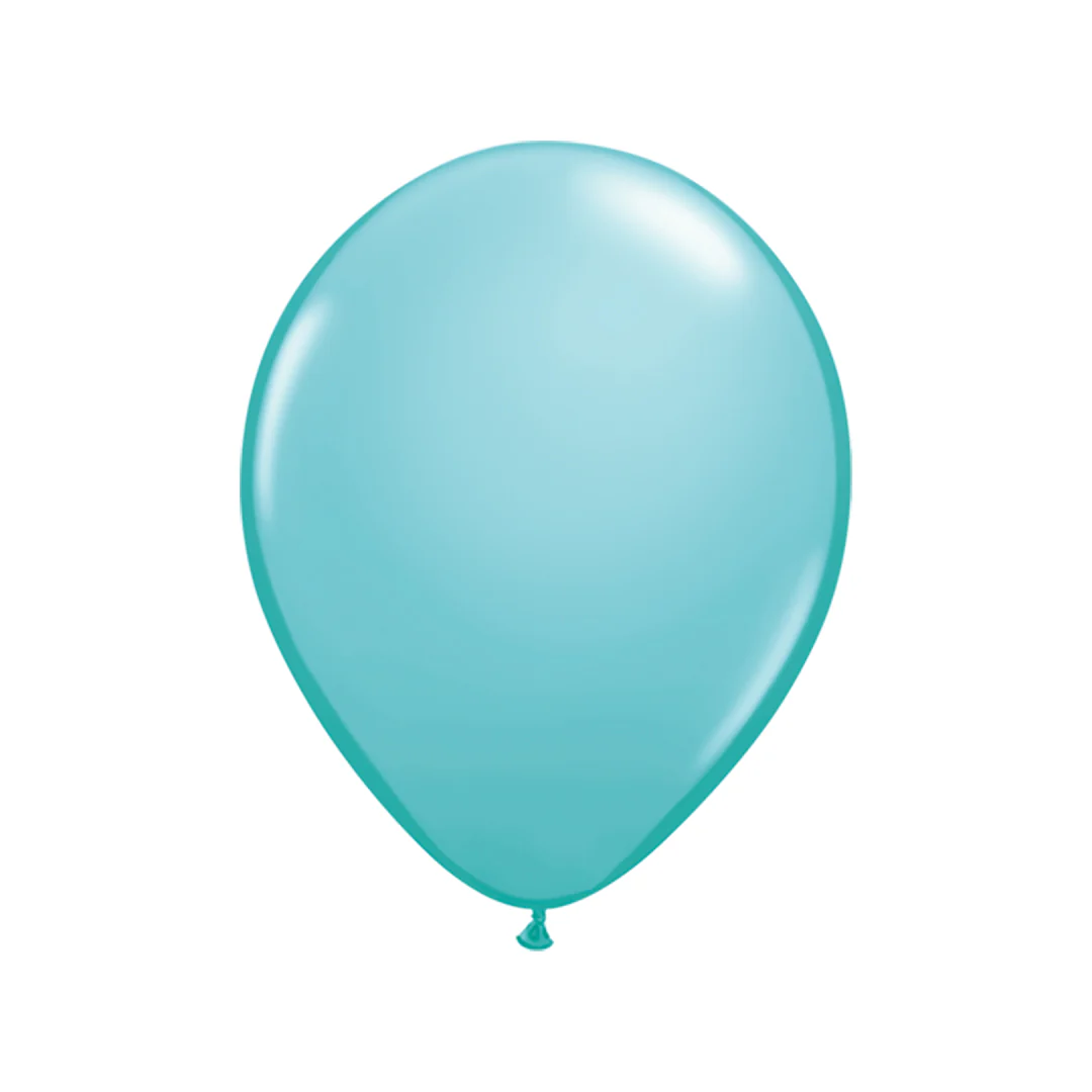 Qualatex Fashion Caribbean Blue Latex Balloon - Various Sizes - Image 2