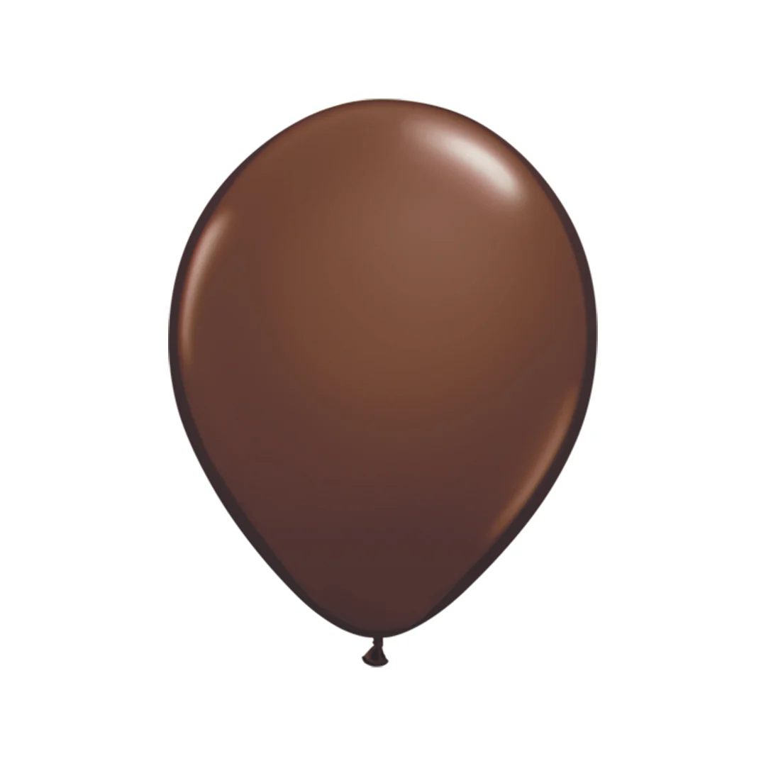 Qualatex Fashion Chocolate Brown Latex Balloon - Various Sizes - Image 3