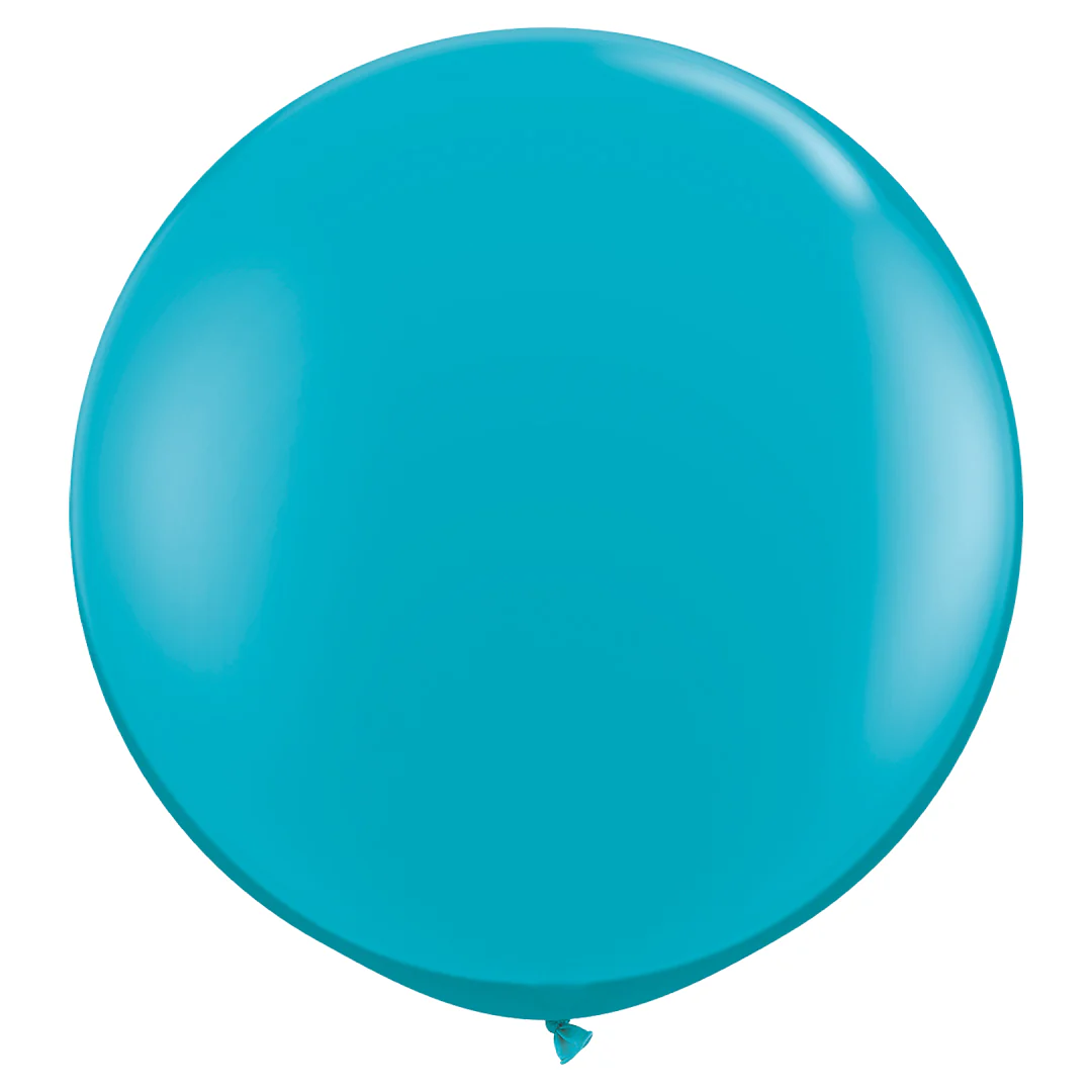 Qualatex Fashion Tropical Teal Latex Balloon - Various Sizes - Image 2