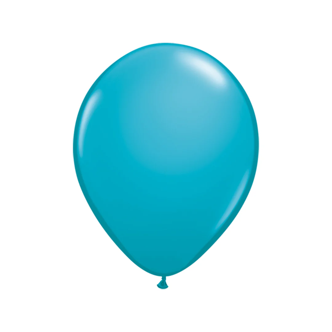 Qualatex Fashion Tropical Teal Latex Balloon - Various Sizes - Image 3
