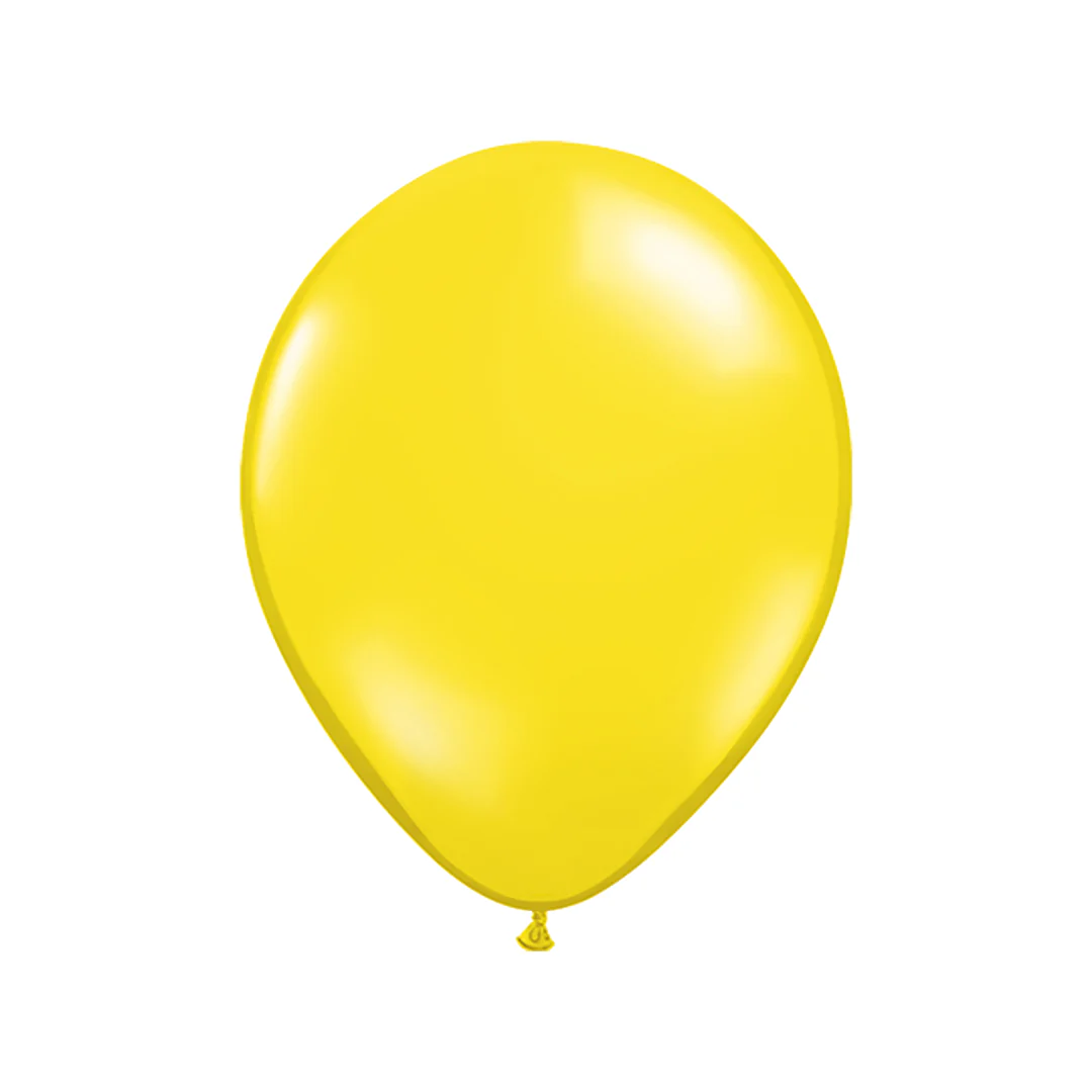Qualatex Jewel Citrine Yellow Latex Balloon - Various Sizes - Image 3